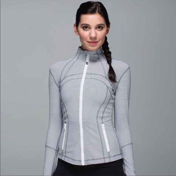 lululemon athletica Jackets & Blazers - Rare Lululemon Define Jacket Gray / White Striped